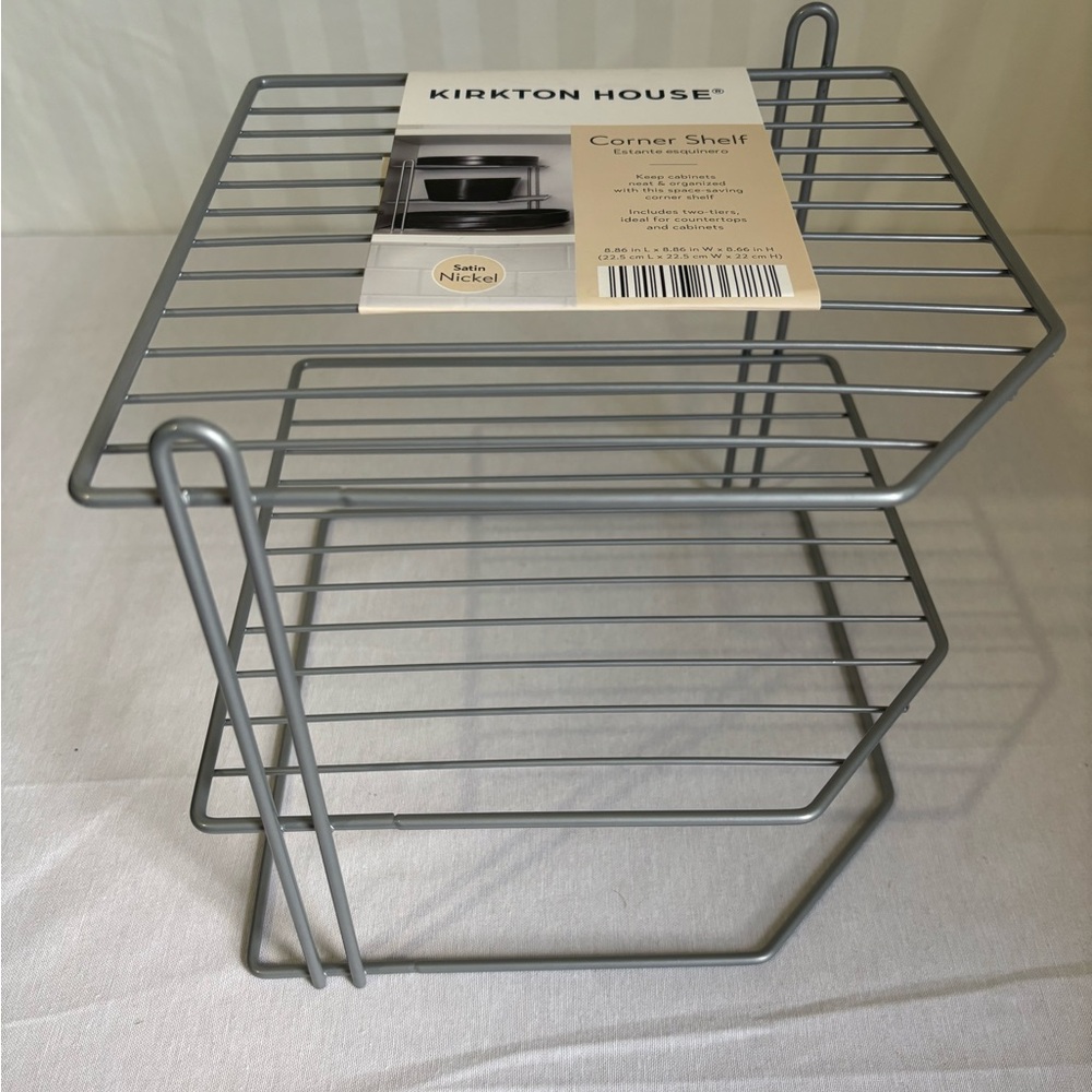 Kirkton House Silver Corner Shelf
